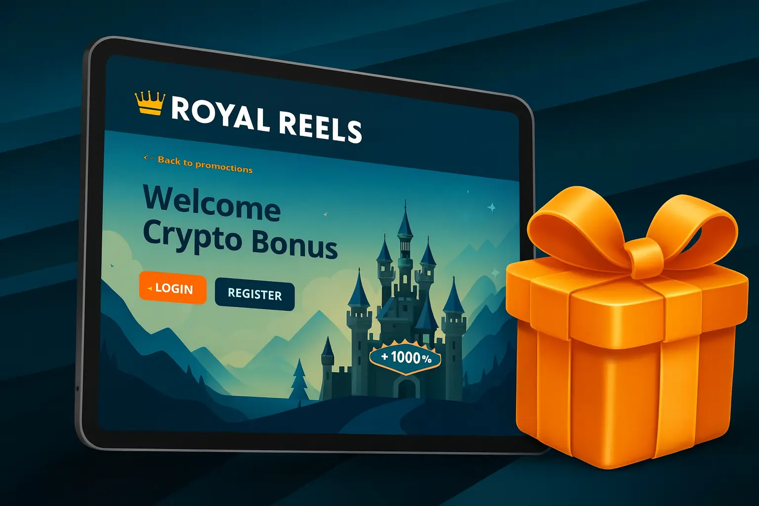 crypto welcome bonus at Royal Reels Casino