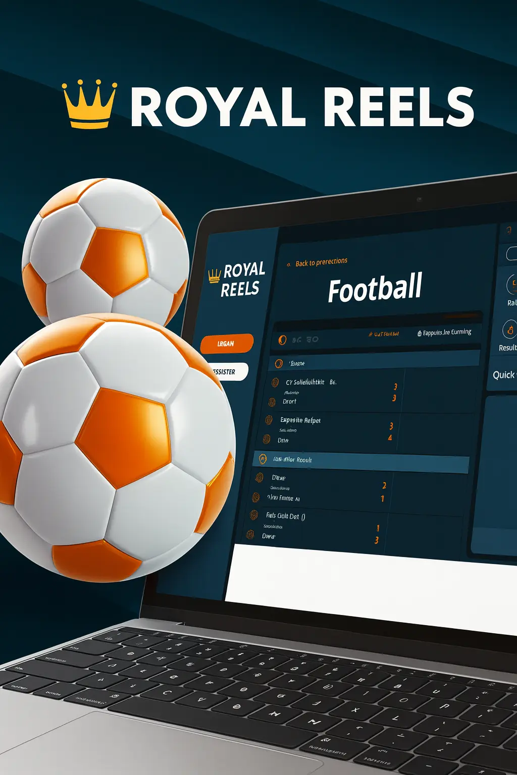Play football at Royal Reels Casino with a great bonus