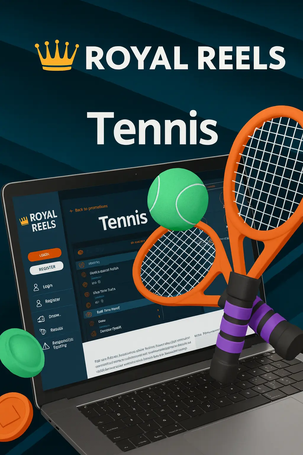 Start betting on tennis with Royal Reels Casino